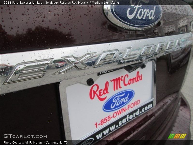 Bordeaux Reserve Red Metallic / Medium Light Stone 2011 Ford Explorer Limited