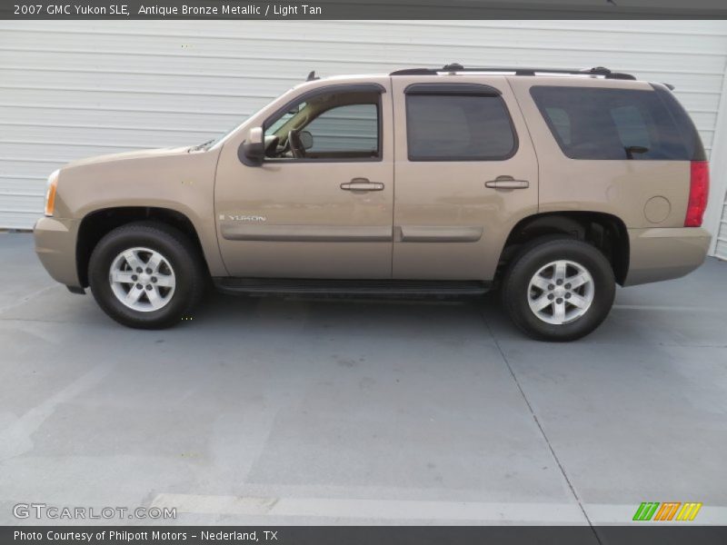 Antique Bronze Metallic / Light Tan 2007 GMC Yukon SLE