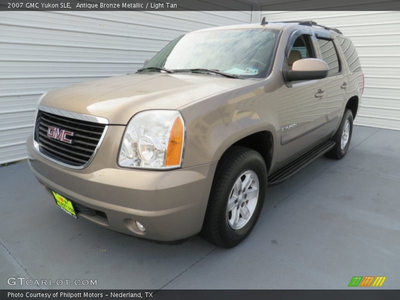 Antique Bronze Metallic / Light Tan 2007 GMC Yukon SLE