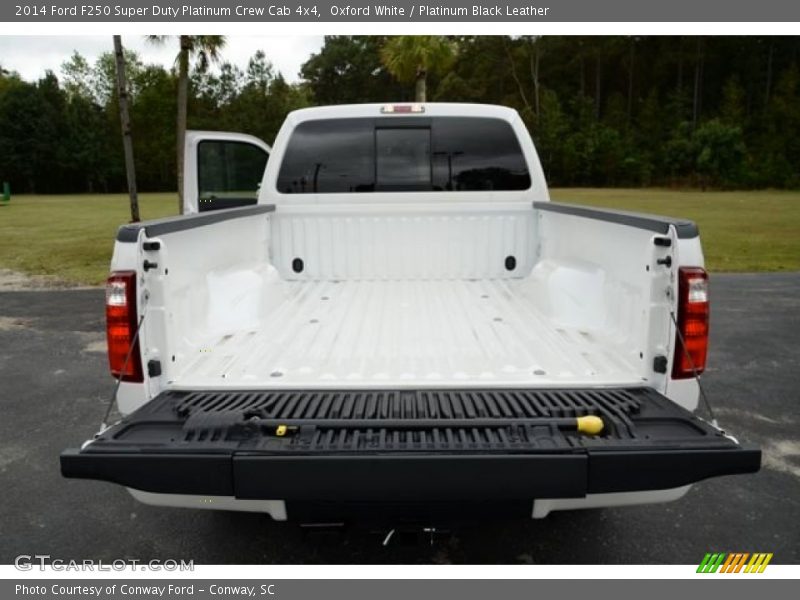 Oxford White / Platinum Black Leather 2014 Ford F250 Super Duty Platinum Crew Cab 4x4