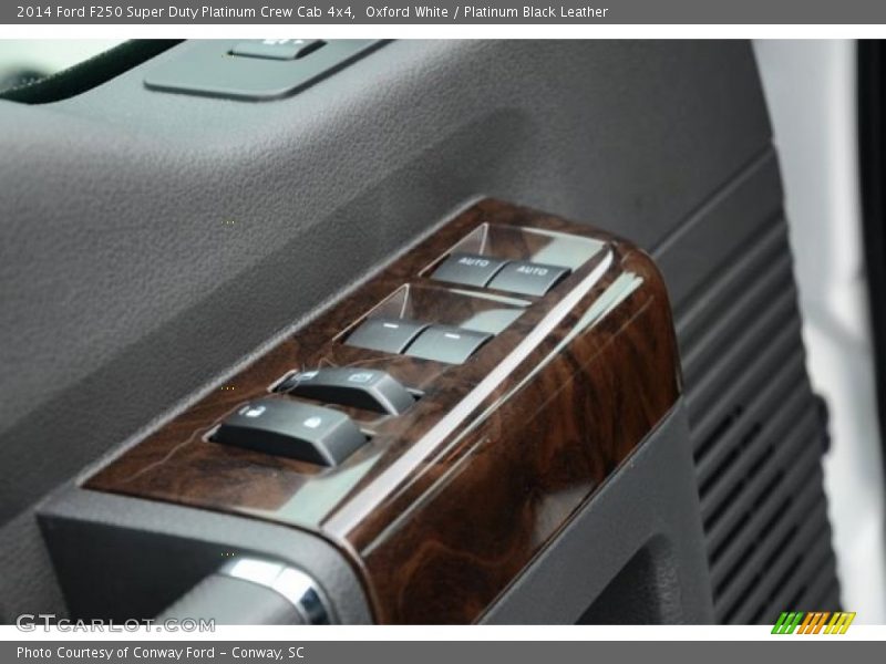 Oxford White / Platinum Black Leather 2014 Ford F250 Super Duty Platinum Crew Cab 4x4