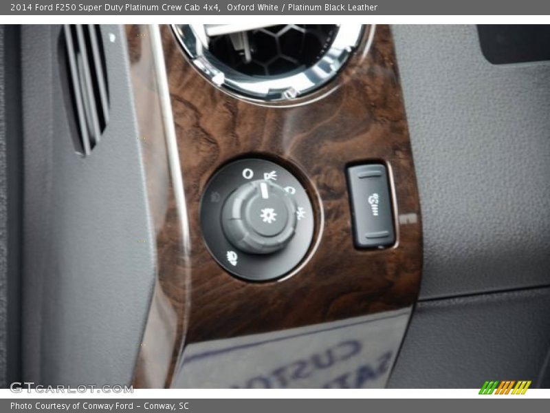 Oxford White / Platinum Black Leather 2014 Ford F250 Super Duty Platinum Crew Cab 4x4
