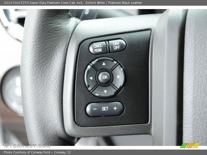 Oxford White / Platinum Black Leather 2014 Ford F250 Super Duty Platinum Crew Cab 4x4