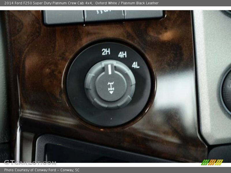 Oxford White / Platinum Black Leather 2014 Ford F250 Super Duty Platinum Crew Cab 4x4