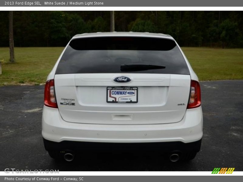 White Suede / Medium Light Stone 2013 Ford Edge SEL