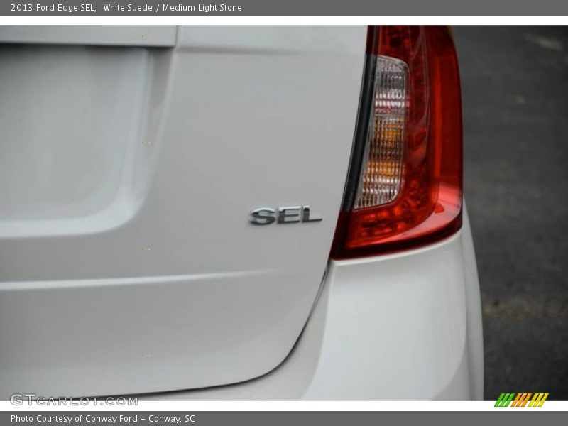 White Suede / Medium Light Stone 2013 Ford Edge SEL