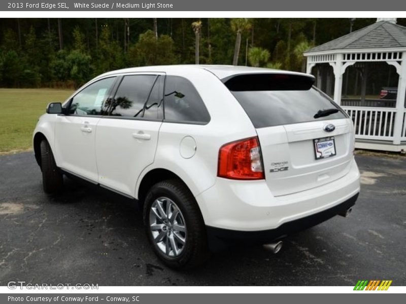 White Suede / Medium Light Stone 2013 Ford Edge SEL