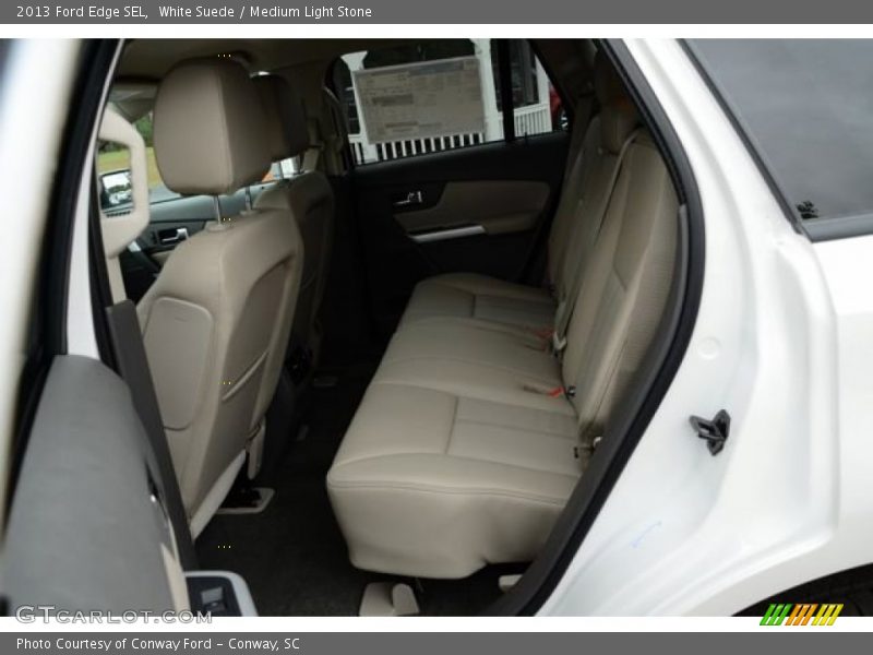 White Suede / Medium Light Stone 2013 Ford Edge SEL