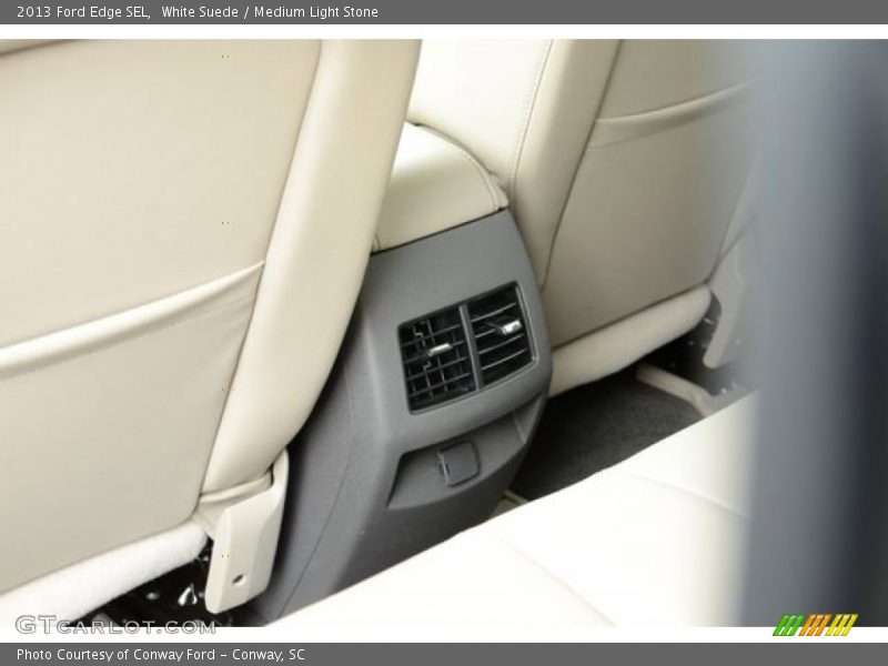 White Suede / Medium Light Stone 2013 Ford Edge SEL