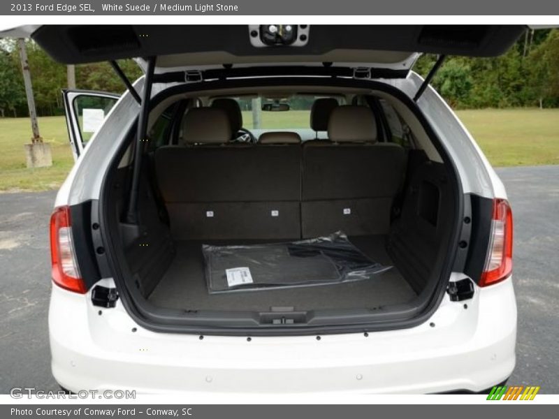 White Suede / Medium Light Stone 2013 Ford Edge SEL