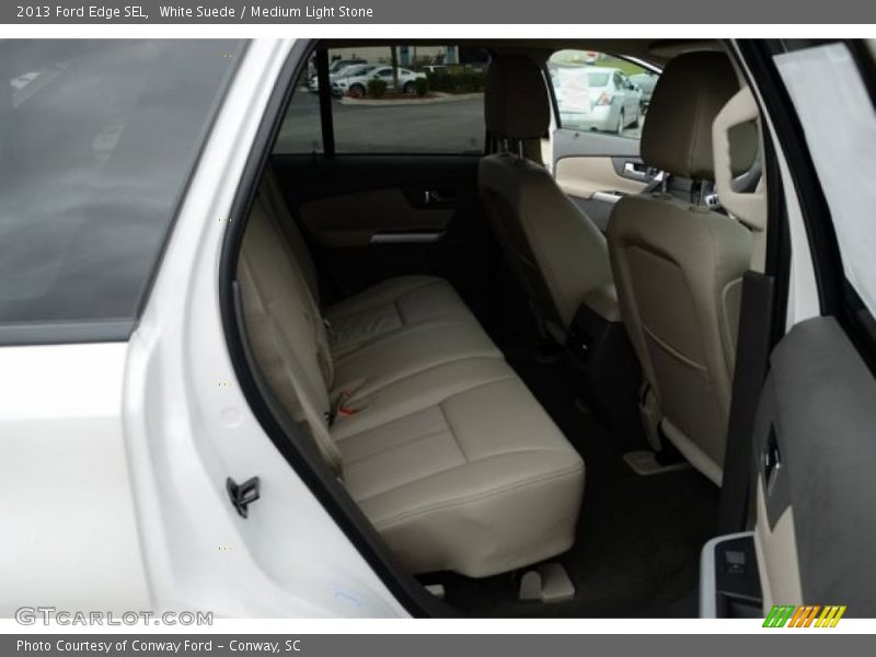 White Suede / Medium Light Stone 2013 Ford Edge SEL