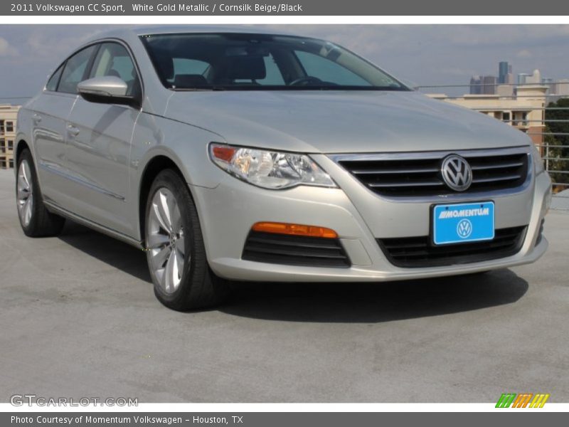 White Gold Metallic / Cornsilk Beige/Black 2011 Volkswagen CC Sport