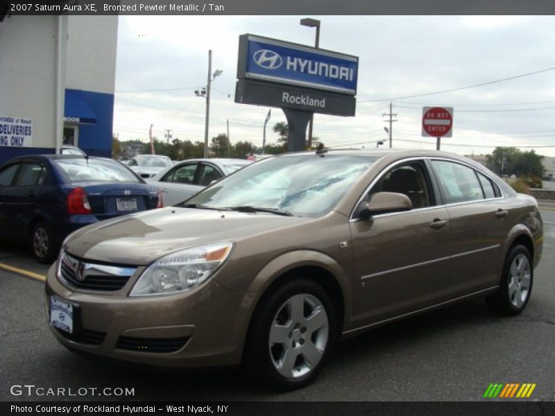 Bronzed Pewter Metallic / Tan 2007 Saturn Aura XE