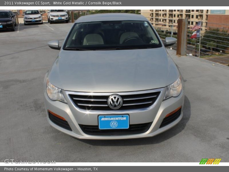 White Gold Metallic / Cornsilk Beige/Black 2011 Volkswagen CC Sport