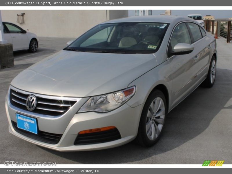 White Gold Metallic / Cornsilk Beige/Black 2011 Volkswagen CC Sport
