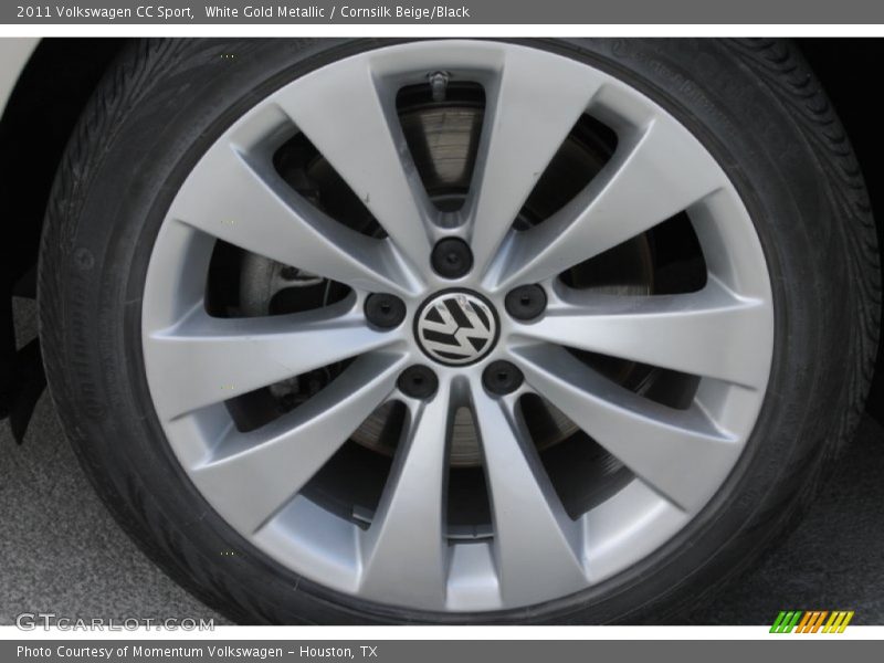 White Gold Metallic / Cornsilk Beige/Black 2011 Volkswagen CC Sport