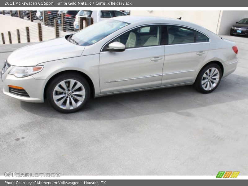 White Gold Metallic / Cornsilk Beige/Black 2011 Volkswagen CC Sport