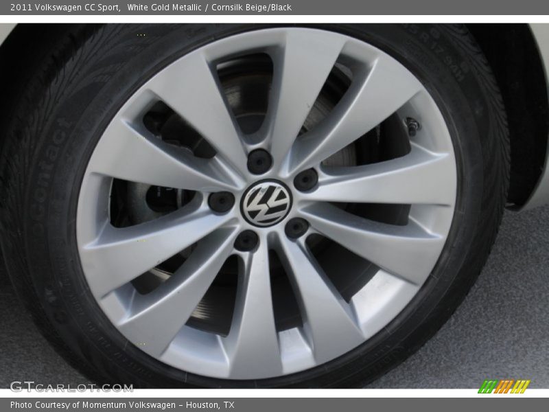 White Gold Metallic / Cornsilk Beige/Black 2011 Volkswagen CC Sport