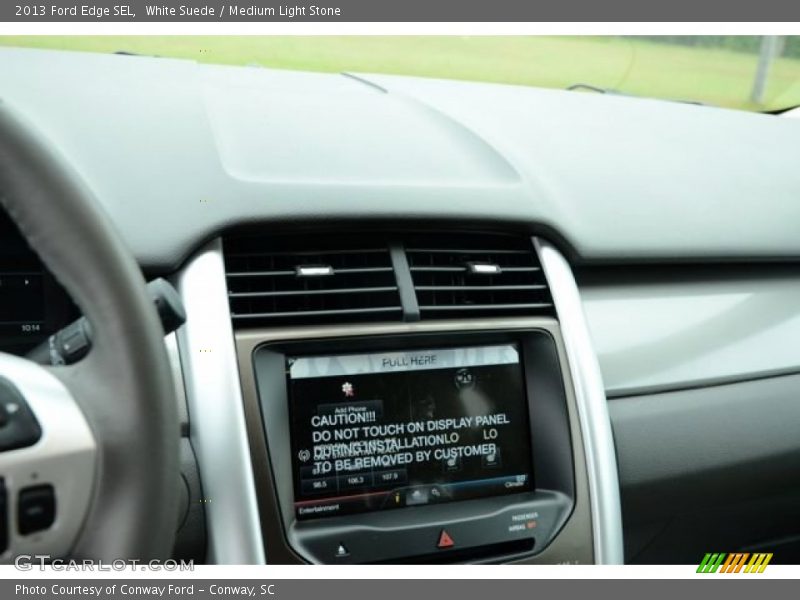 White Suede / Medium Light Stone 2013 Ford Edge SEL