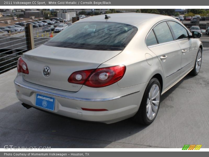 White Gold Metallic / Cornsilk Beige/Black 2011 Volkswagen CC Sport