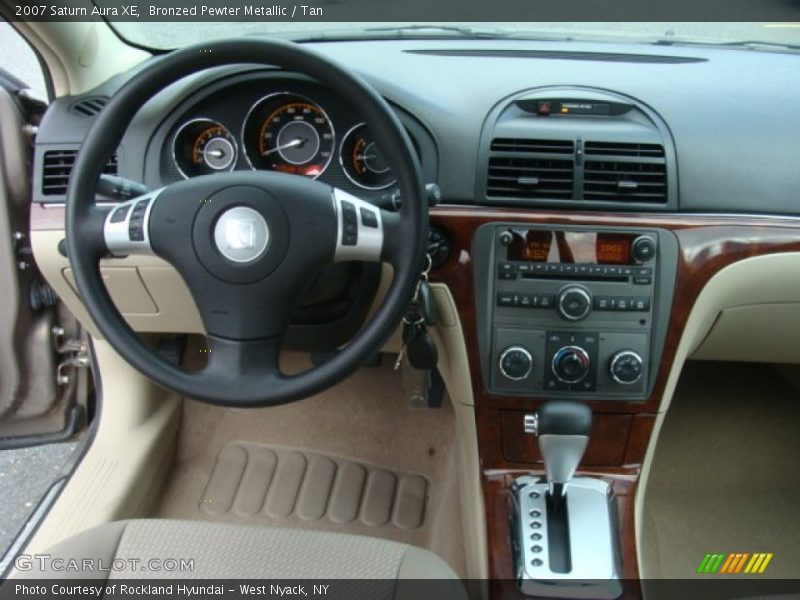 Bronzed Pewter Metallic / Tan 2007 Saturn Aura XE
