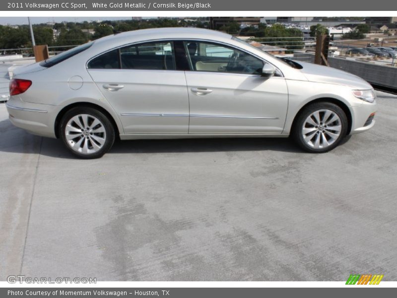 White Gold Metallic / Cornsilk Beige/Black 2011 Volkswagen CC Sport