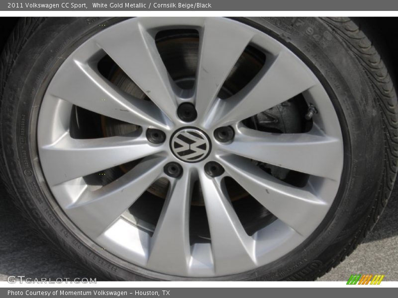 White Gold Metallic / Cornsilk Beige/Black 2011 Volkswagen CC Sport