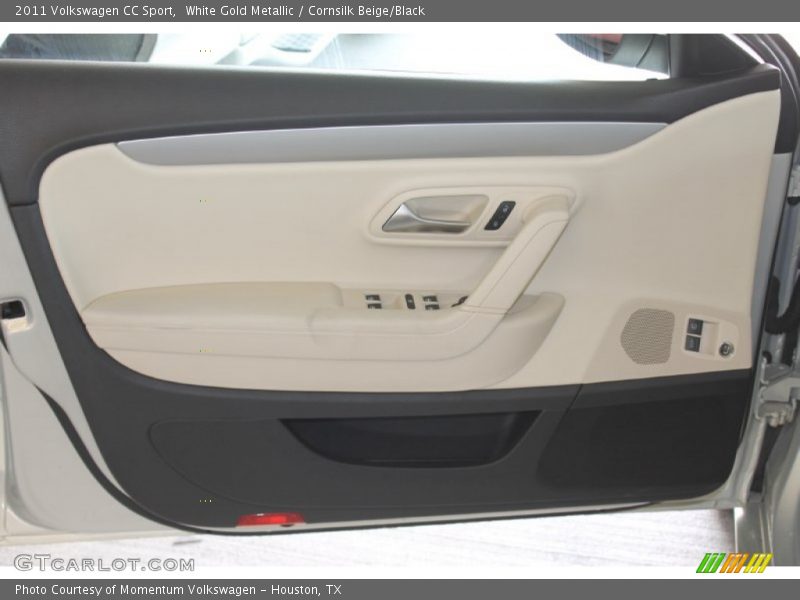 White Gold Metallic / Cornsilk Beige/Black 2011 Volkswagen CC Sport