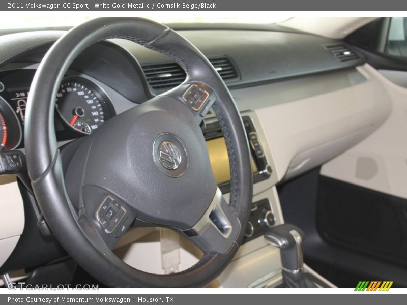 White Gold Metallic / Cornsilk Beige/Black 2011 Volkswagen CC Sport