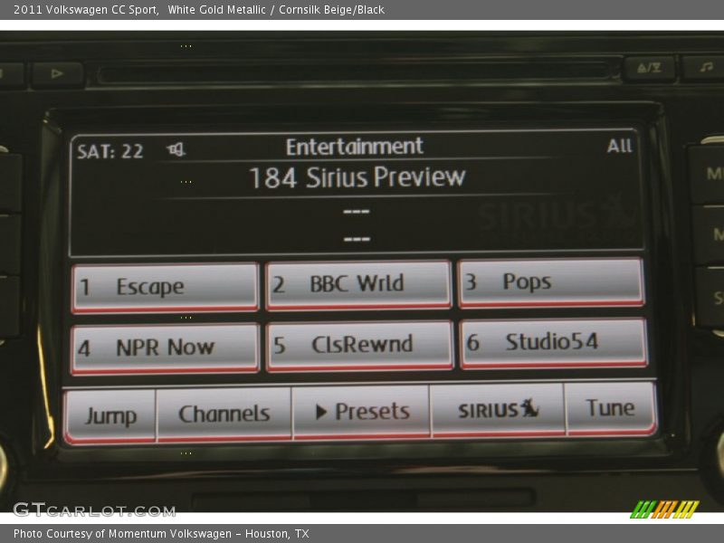 White Gold Metallic / Cornsilk Beige/Black 2011 Volkswagen CC Sport