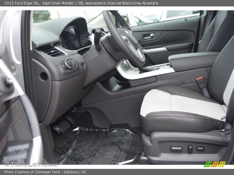 Ingot Silver Metallic / SEL Appearance Charcoal Black/Gray Alcantara 2013 Ford Edge SEL