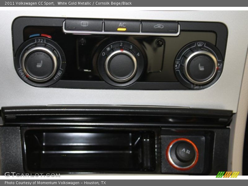 White Gold Metallic / Cornsilk Beige/Black 2011 Volkswagen CC Sport