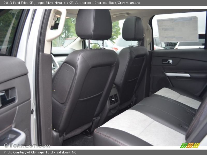 Ingot Silver Metallic / SEL Appearance Charcoal Black/Gray Alcantara 2013 Ford Edge SEL