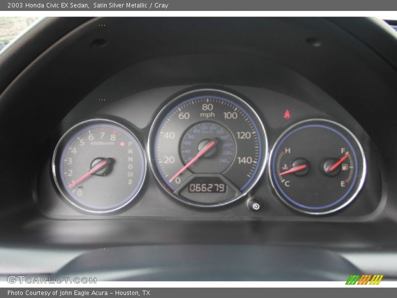  2003 Civic EX Sedan EX Sedan Gauges