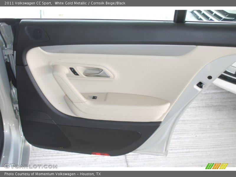 White Gold Metallic / Cornsilk Beige/Black 2011 Volkswagen CC Sport