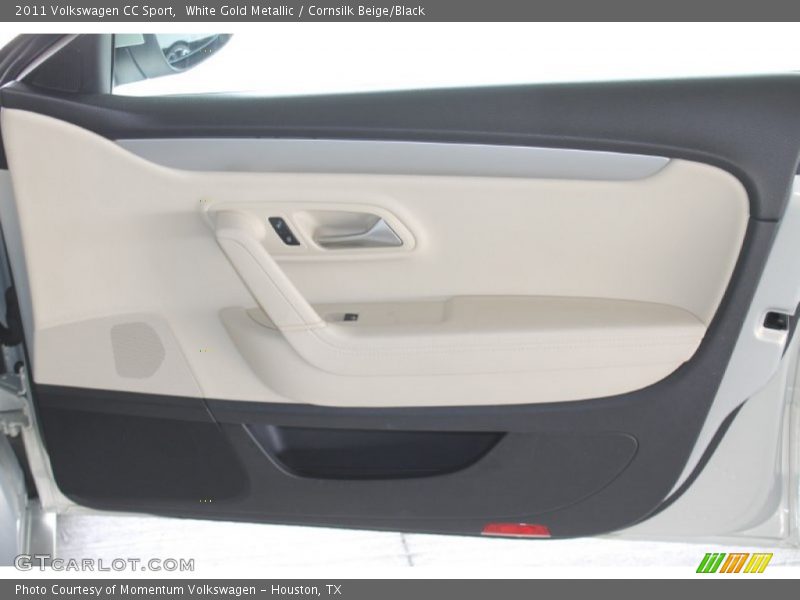 White Gold Metallic / Cornsilk Beige/Black 2011 Volkswagen CC Sport