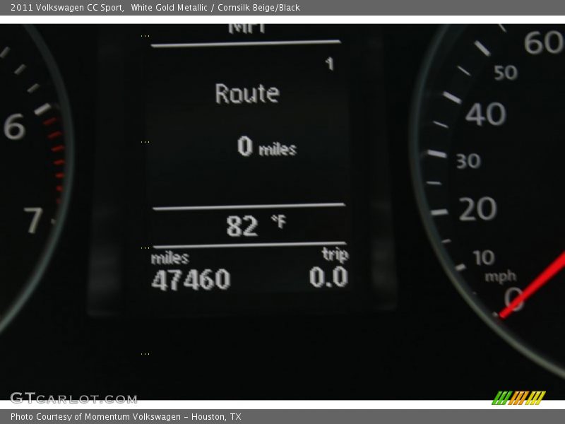 White Gold Metallic / Cornsilk Beige/Black 2011 Volkswagen CC Sport