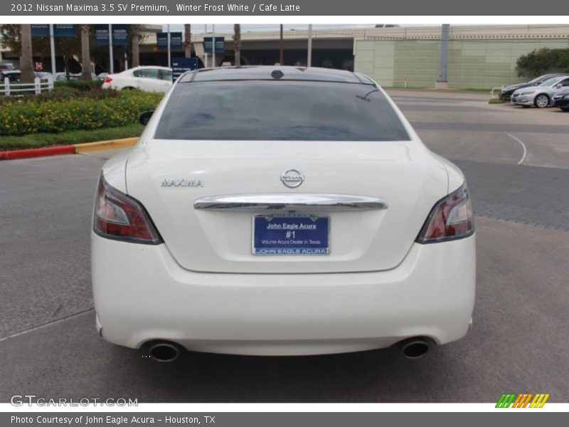 Winter Frost White / Cafe Latte 2012 Nissan Maxima 3.5 SV Premium