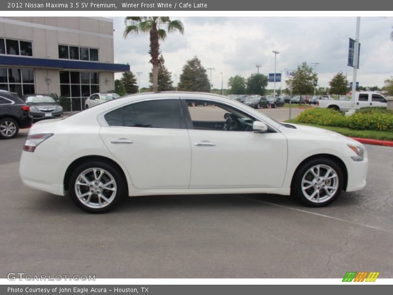 Winter Frost White / Cafe Latte 2012 Nissan Maxima 3.5 SV Premium