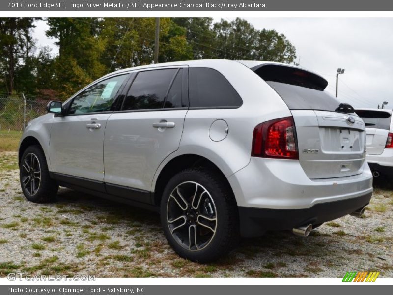 Ingot Silver Metallic / SEL Appearance Charcoal Black/Gray Alcantara 2013 Ford Edge SEL