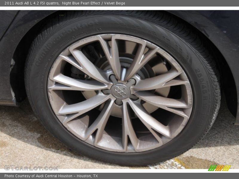 Night Blue Pearl Effect / Velvet Beige 2011 Audi A8 L 4.2 FSI quattro