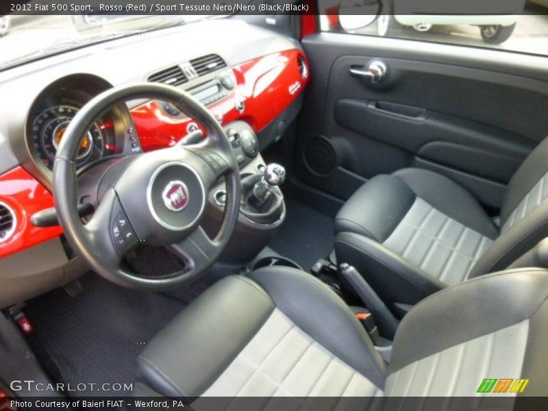 Sport Tessuto Nero/Nero (Black/Black) Interior - 2012 500 Sport 