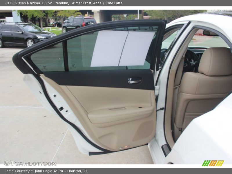 Winter Frost White / Cafe Latte 2012 Nissan Maxima 3.5 SV Premium