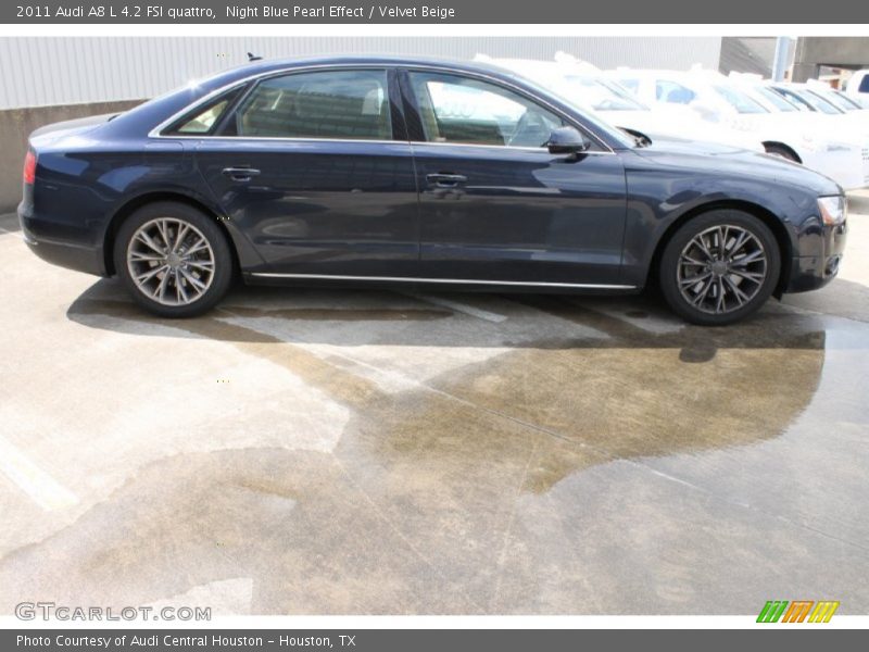 Night Blue Pearl Effect / Velvet Beige 2011 Audi A8 L 4.2 FSI quattro