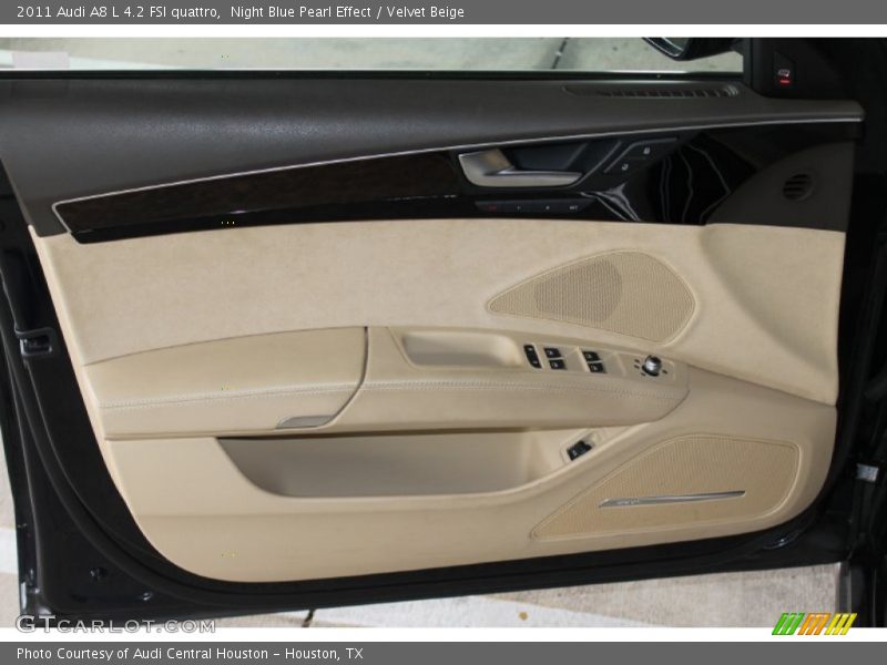 Night Blue Pearl Effect / Velvet Beige 2011 Audi A8 L 4.2 FSI quattro