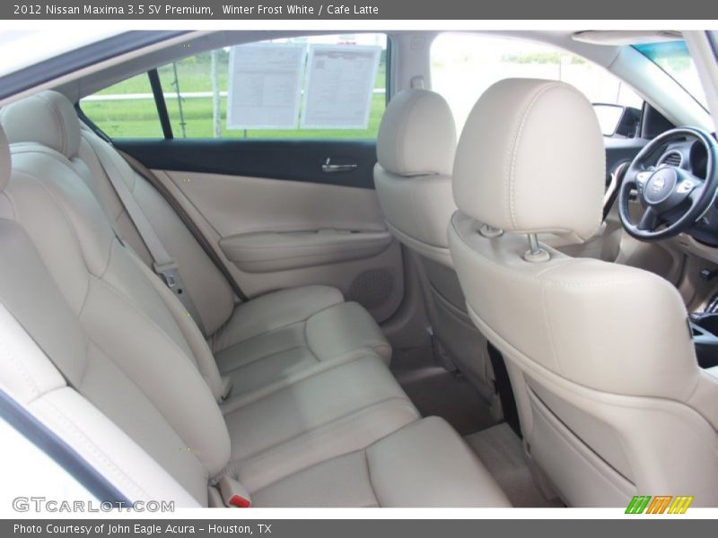 Winter Frost White / Cafe Latte 2012 Nissan Maxima 3.5 SV Premium