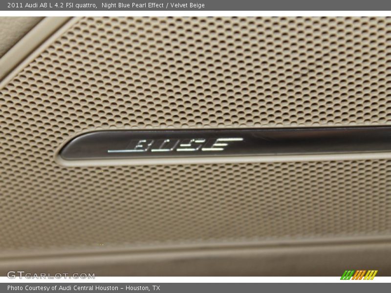 Night Blue Pearl Effect / Velvet Beige 2011 Audi A8 L 4.2 FSI quattro