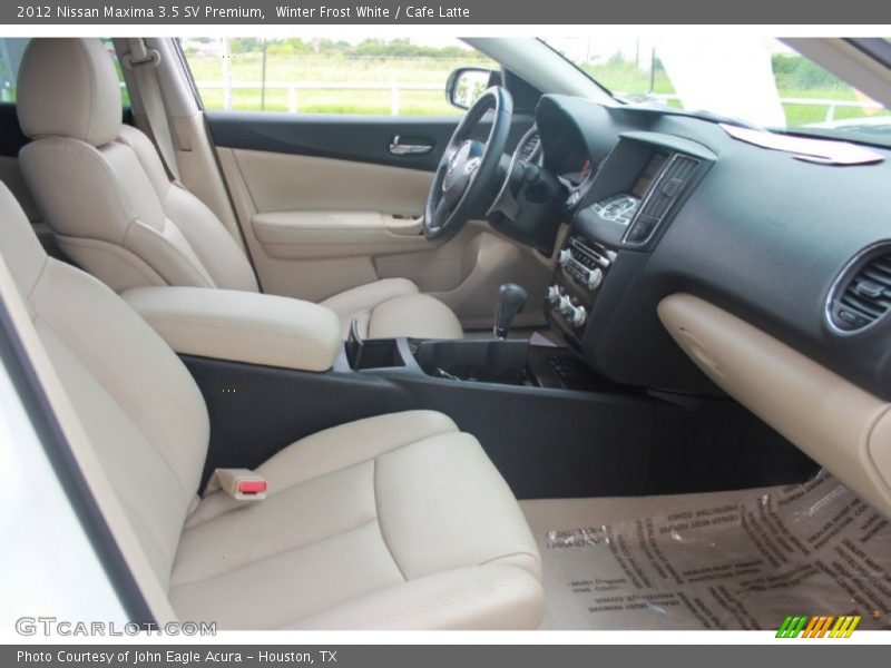 Winter Frost White / Cafe Latte 2012 Nissan Maxima 3.5 SV Premium