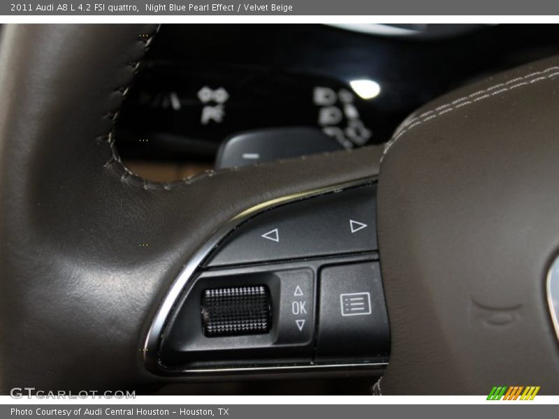 Night Blue Pearl Effect / Velvet Beige 2011 Audi A8 L 4.2 FSI quattro