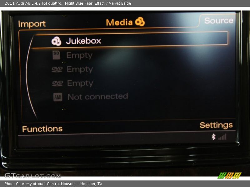 Night Blue Pearl Effect / Velvet Beige 2011 Audi A8 L 4.2 FSI quattro